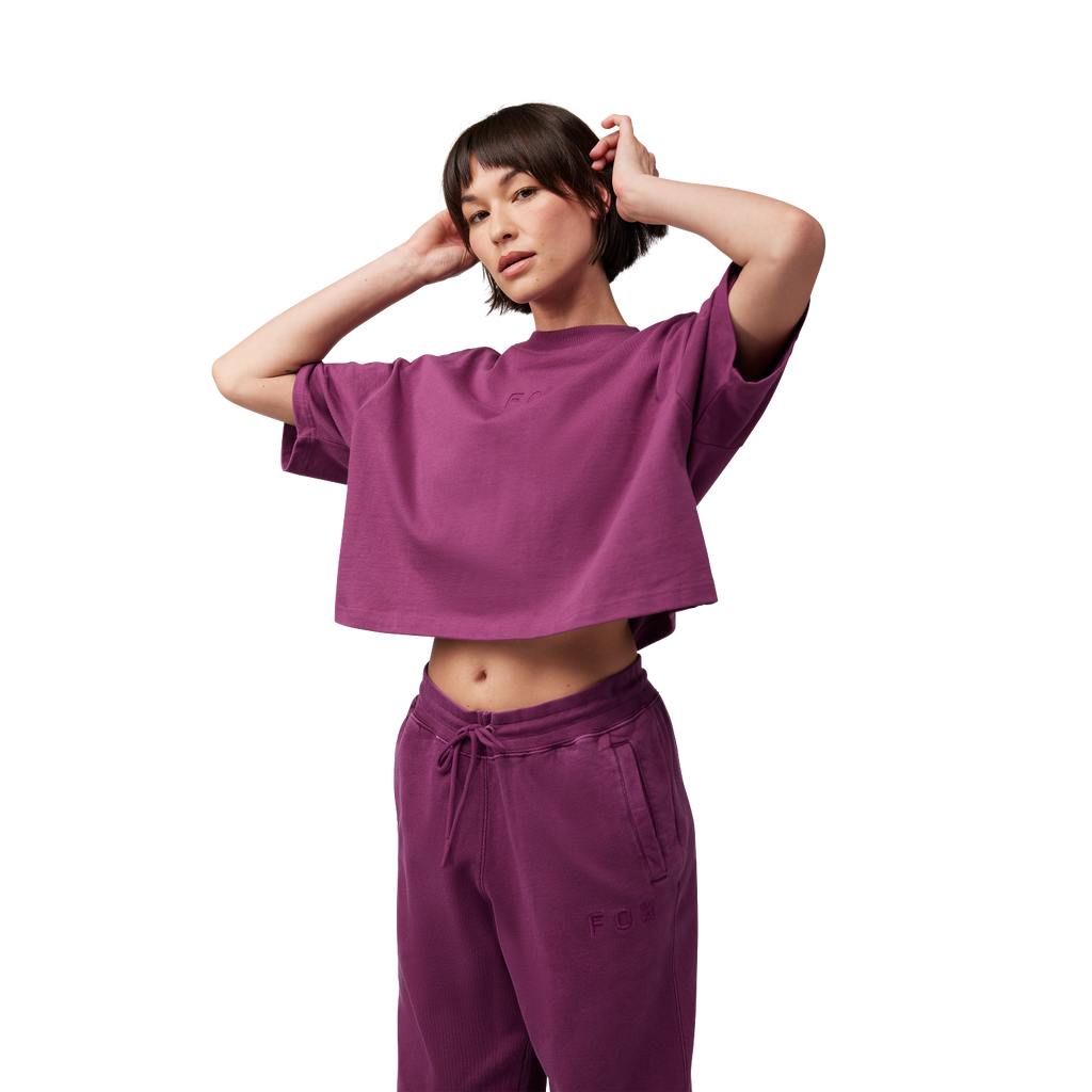 Womens Wordmark Premium Crop Tee