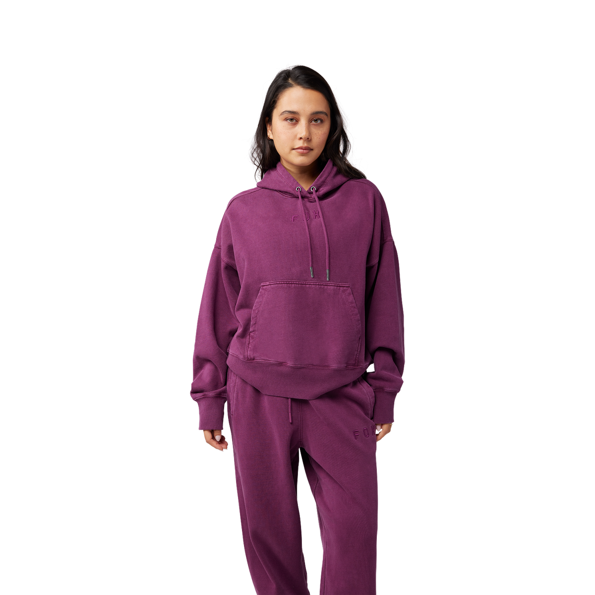 Womens Wordmark Oversized Pullover Hoodie