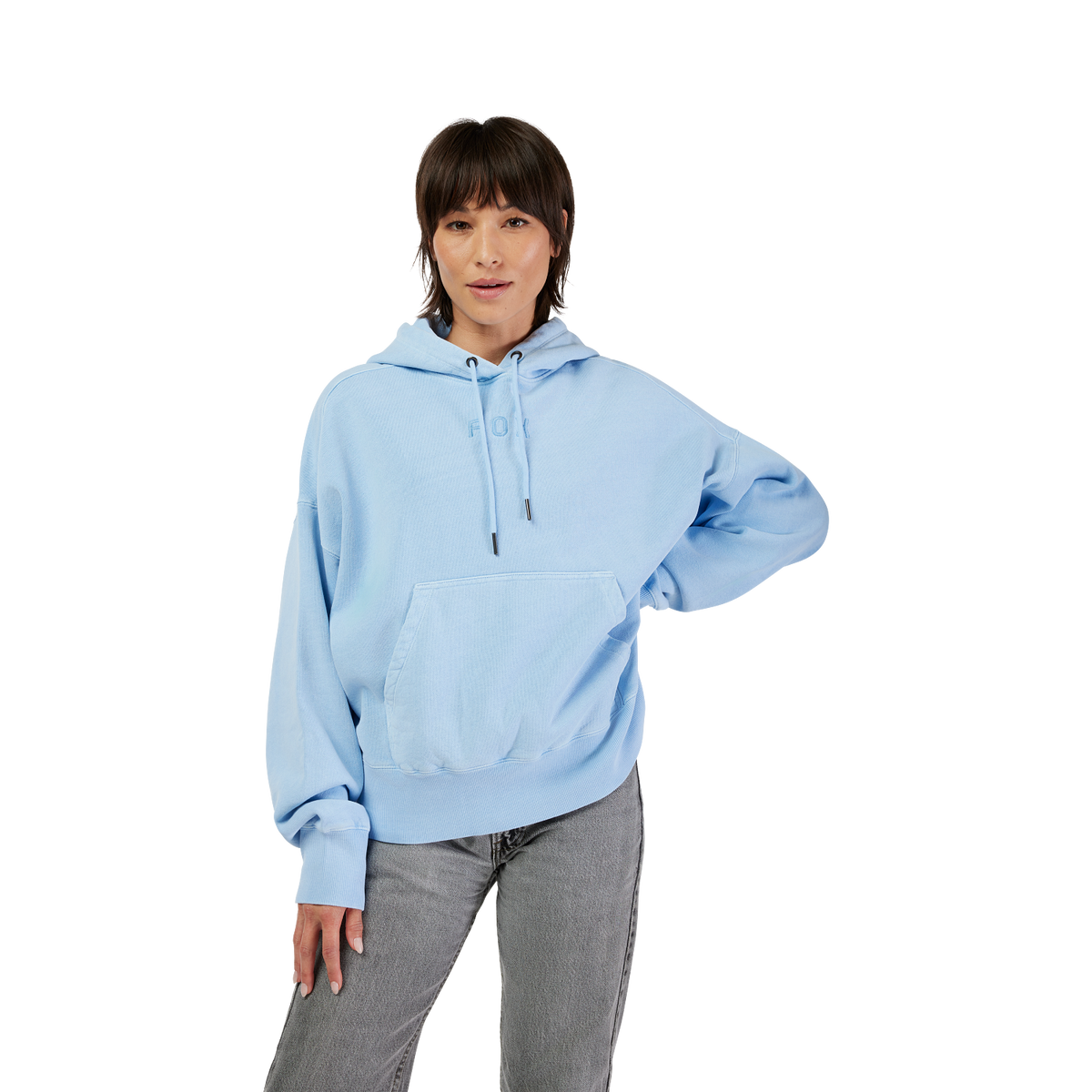 Womens Wordmark Oversized Pullover Hoodie