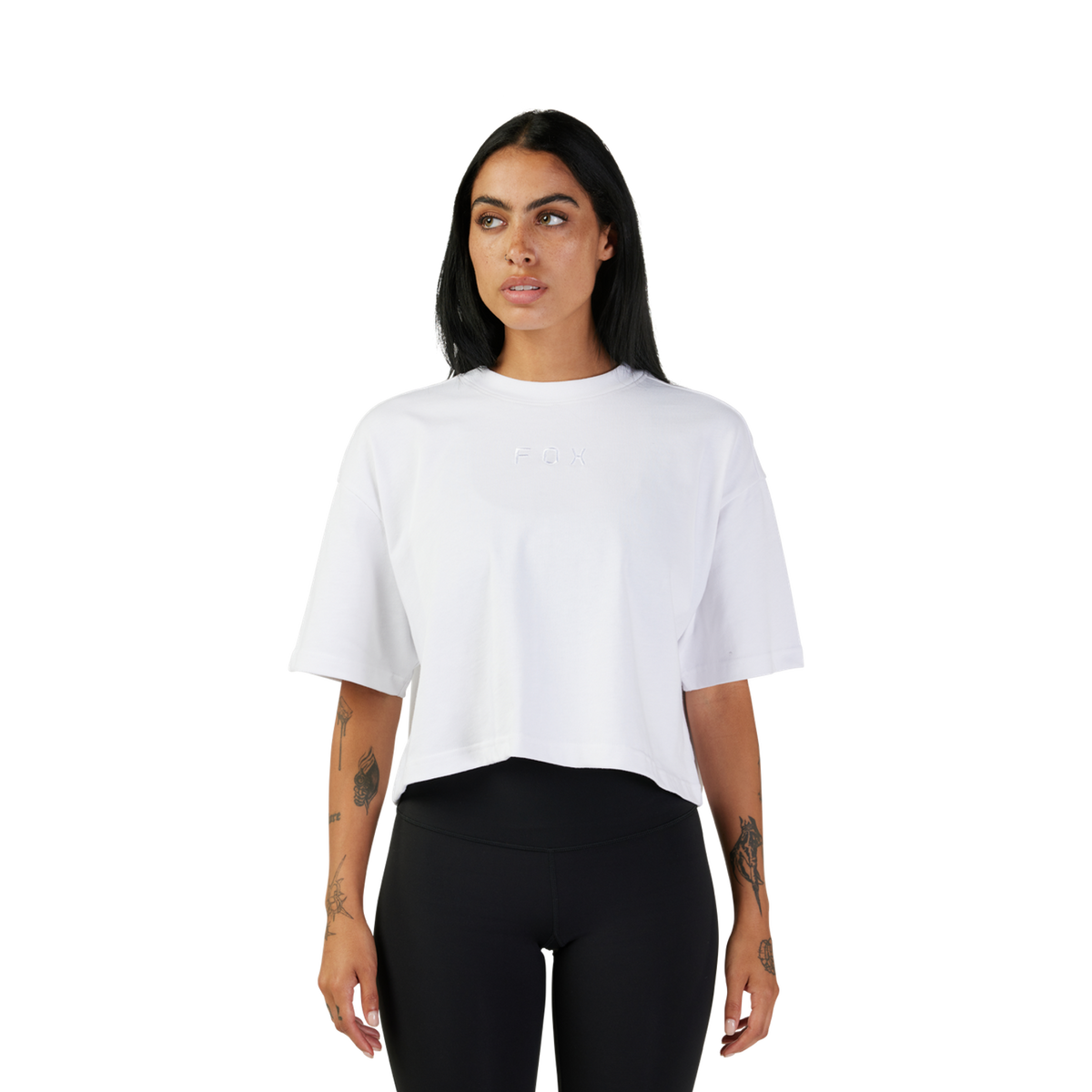 Womens Wordmark Premium Crop Tee