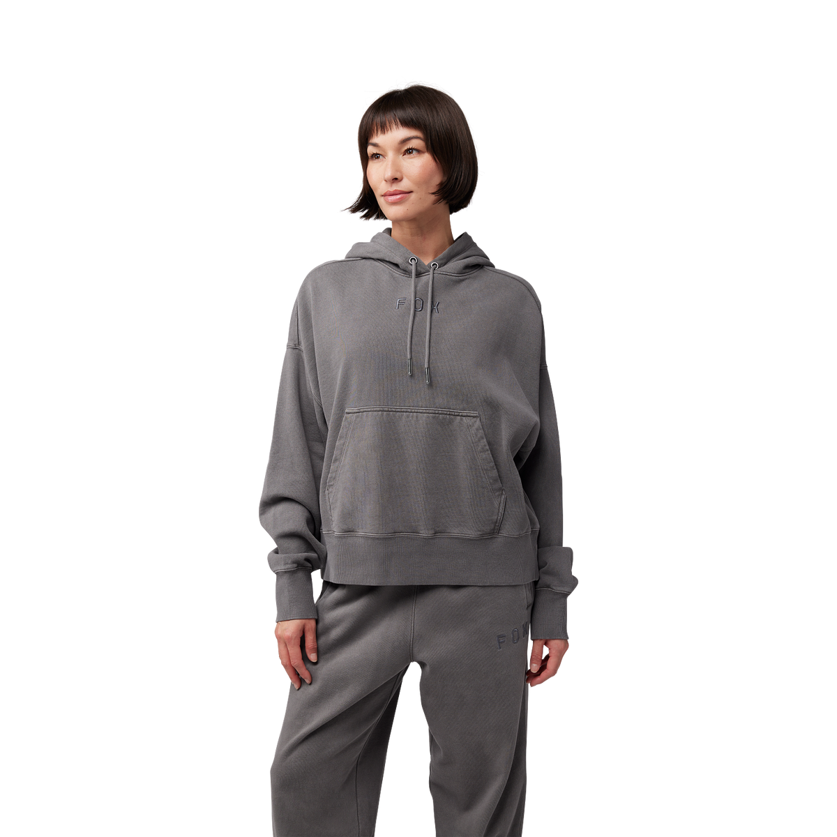 Womens Wordmark Oversized Pullover Hoodie