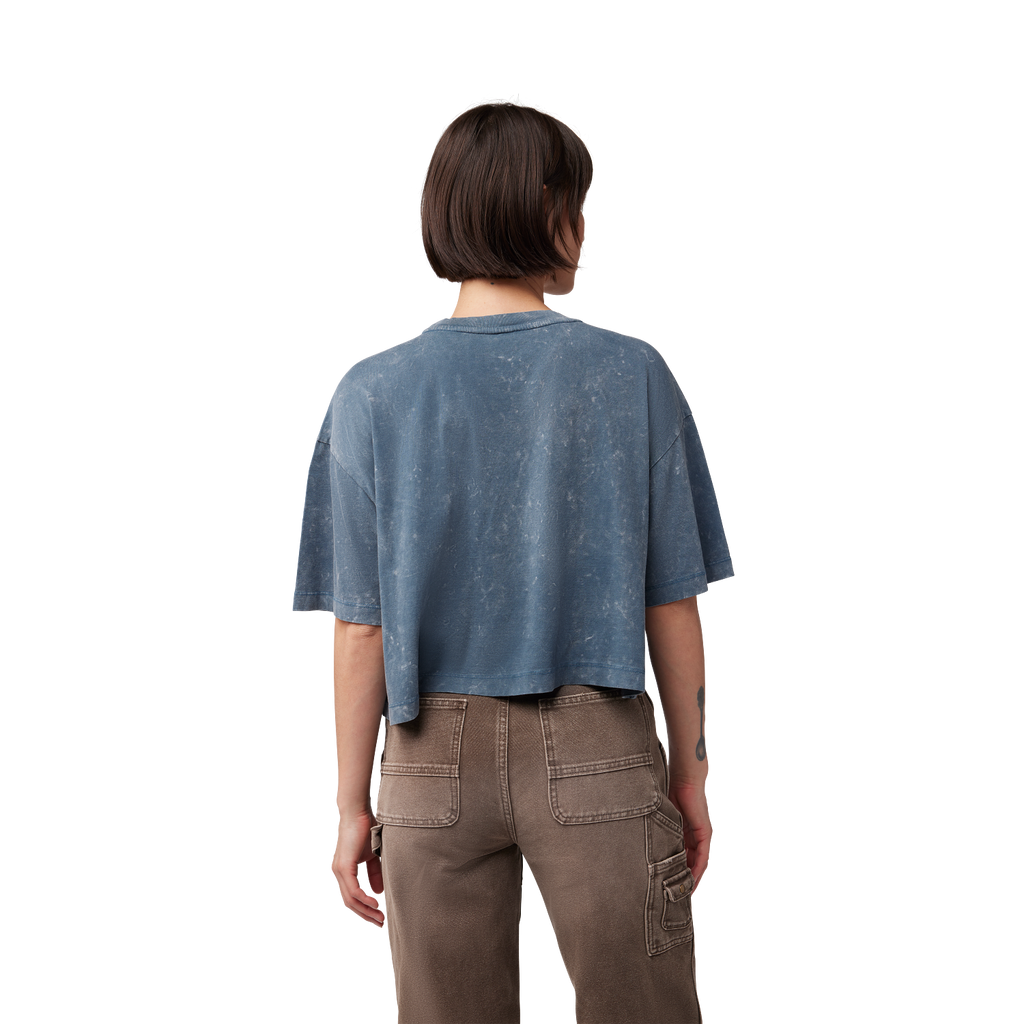 Womens Throttle Oversized Crop Tee